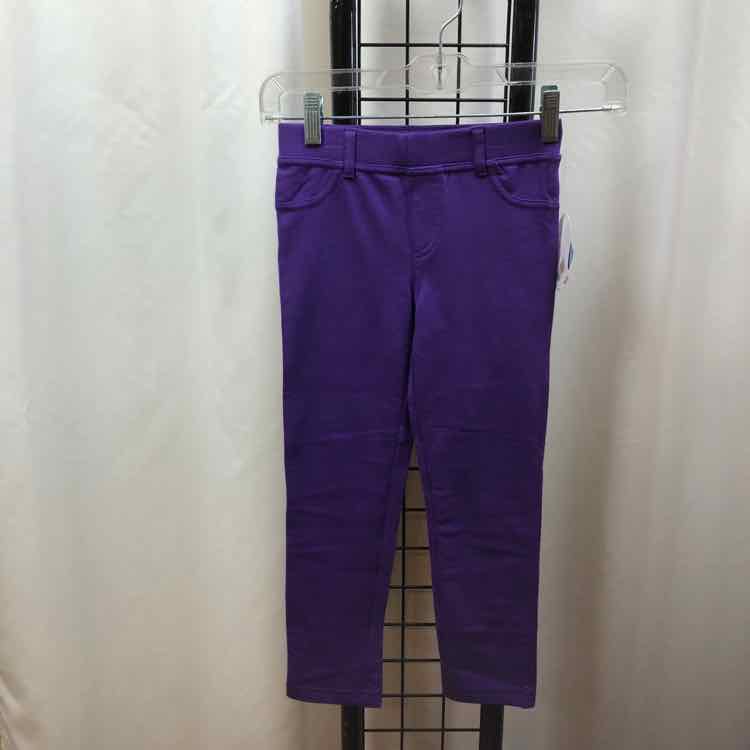 little miss attitude Purple Solid Child Size 6 Girl's Leggings