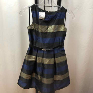 Amy Byer Black Stripe Child Size 10 Girl's Dress