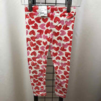 H & M White Hearts Child Size 5 Girl's Leggings