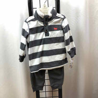 Carter's Gray Stripe Child Size 12 m Boy's Outfit