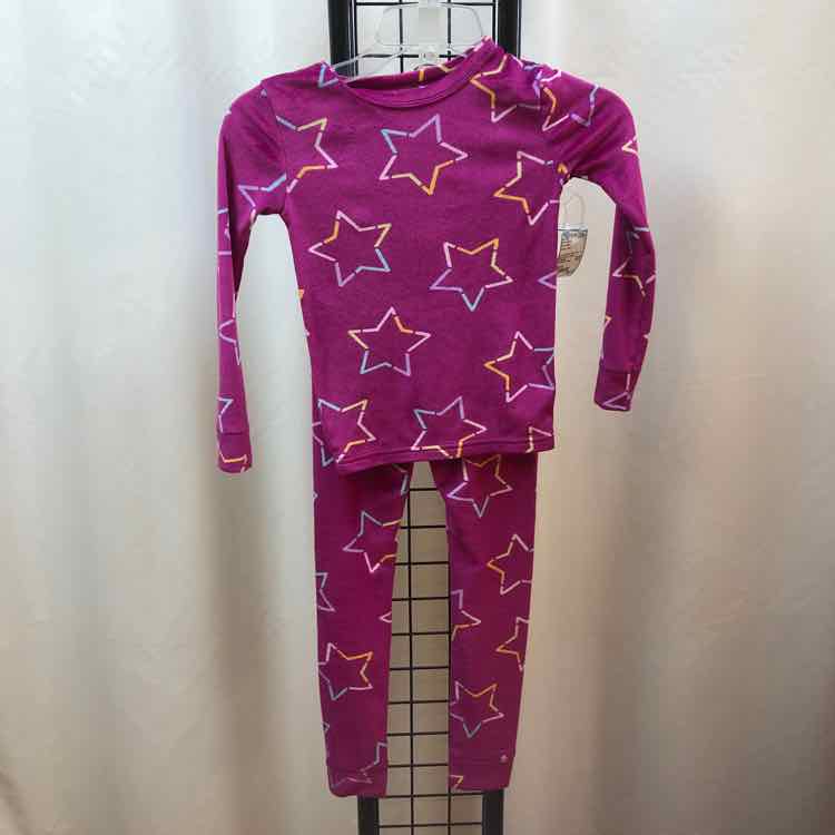 Cat & Jack Purple Stars Child Size 6 Girl's Pajamas