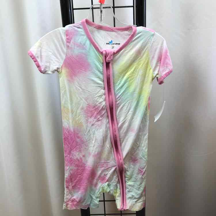 The Little One shop Rainbow Tye Dye Child Size 2 Girl's Outfit