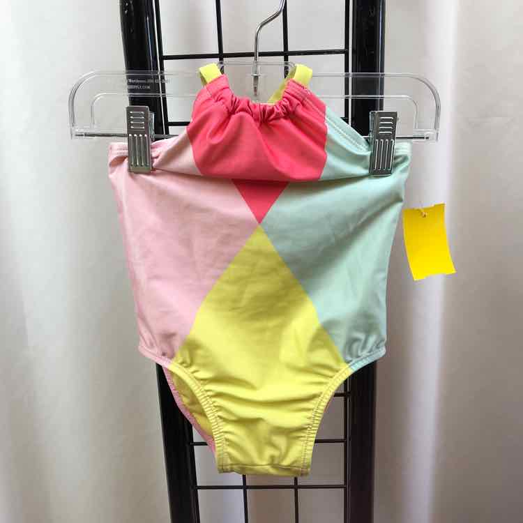 Cat & Jack Pink Patterned Child Size 18 m Girl's Swimwear