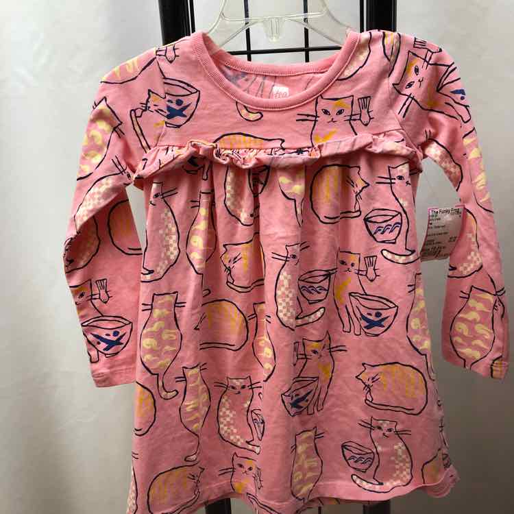 Tea Pink Patterned Child Size 18-24 m Girl's Dress