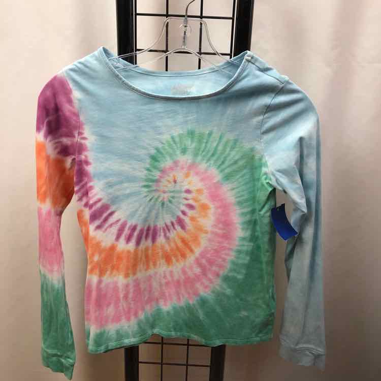 Land's End Rainbow Tye Dye Child Size 10/12 Girl's Shirt