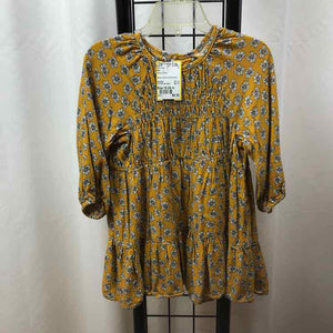 Zara Yellow Floral Child Size 18-24 m Girl's Dress