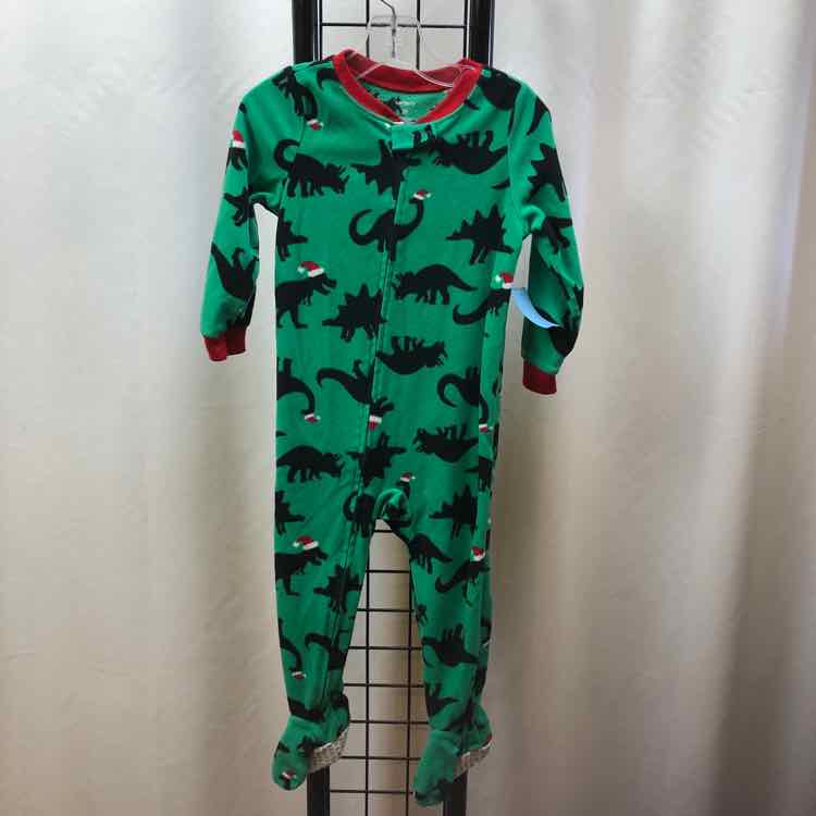 Carter's Green Christmas Child Size 2 Boy's Pajamas