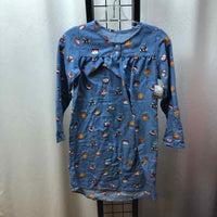 Land's End Blue Patterned Child Size 8 Girl's Pajamas