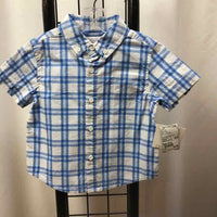 Falls Creek Blue Checkered Child Size 12 m Boy's Shirt