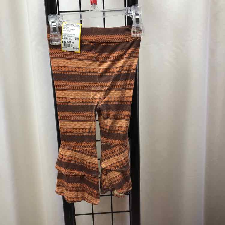 Kate Quinn orangics Brown Stripe Child Size 6-12 m Girl's Pants
