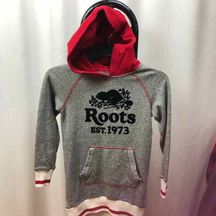 Roots Gray Logo Child Size 5/6 Girl's Dress