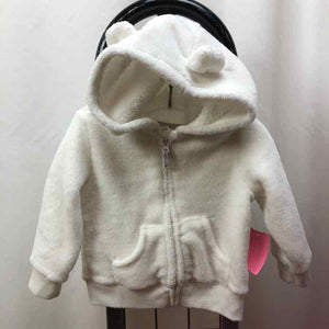 Carter's White Solid Child Size 9 m Girl's Sweatshirt