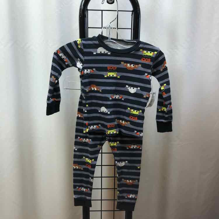 just one you Black Halloween Child Size 2 Boy's Pajamas
