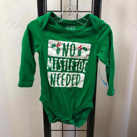 Children's Place Green Christmas Child Size 9-12 m Boy's Shirt