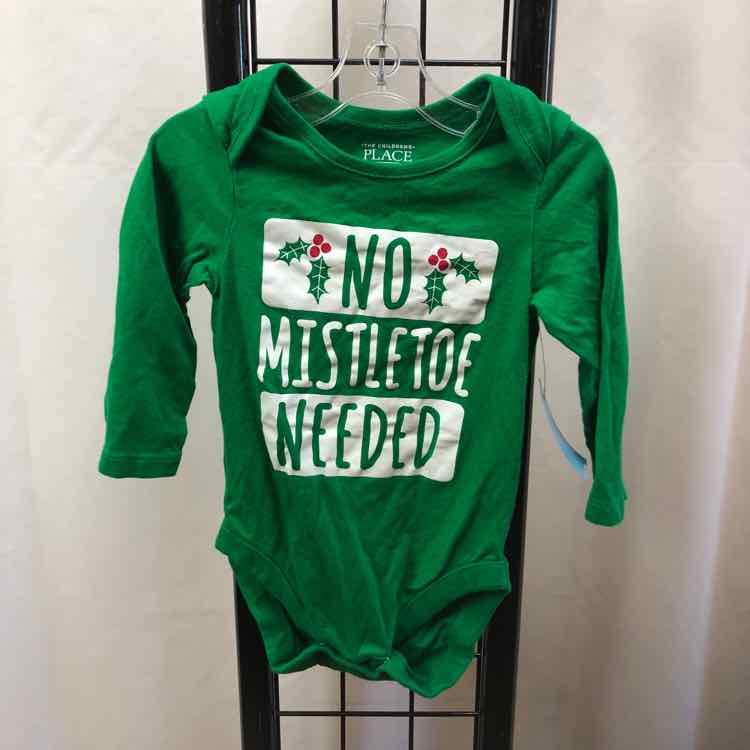 Children's Place Green Christmas Child Size 9-12 m Boy's Shirt