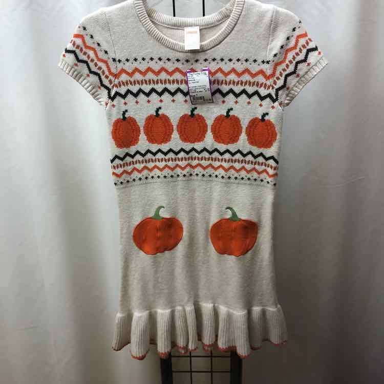 Gymboree Tan Patterned Child Size 7 Girl's Dress