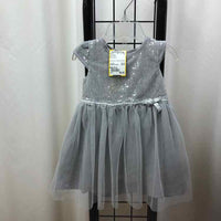 just one you Gray Sequin Child Size 6 m Girl's Dress
