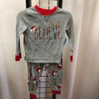 Rae Dunn Gray Christmas Child Size 24 m Boy's Pajamas