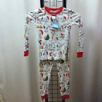 Pottery Barn Kids White Christmas Child Size 6 Girl's Pajamas