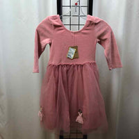 Mini Boden Pink Embroidered Child Size 7/8 Girl's Dress