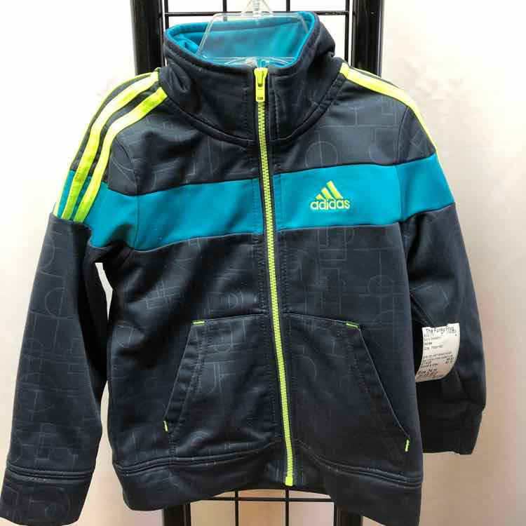 Adidas Gray Patterned Child Size 24 m Boy's Sweatshirt