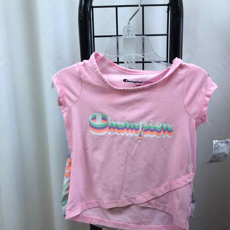 Champion Pink Logo Child Size 18 m Girl's Outfit