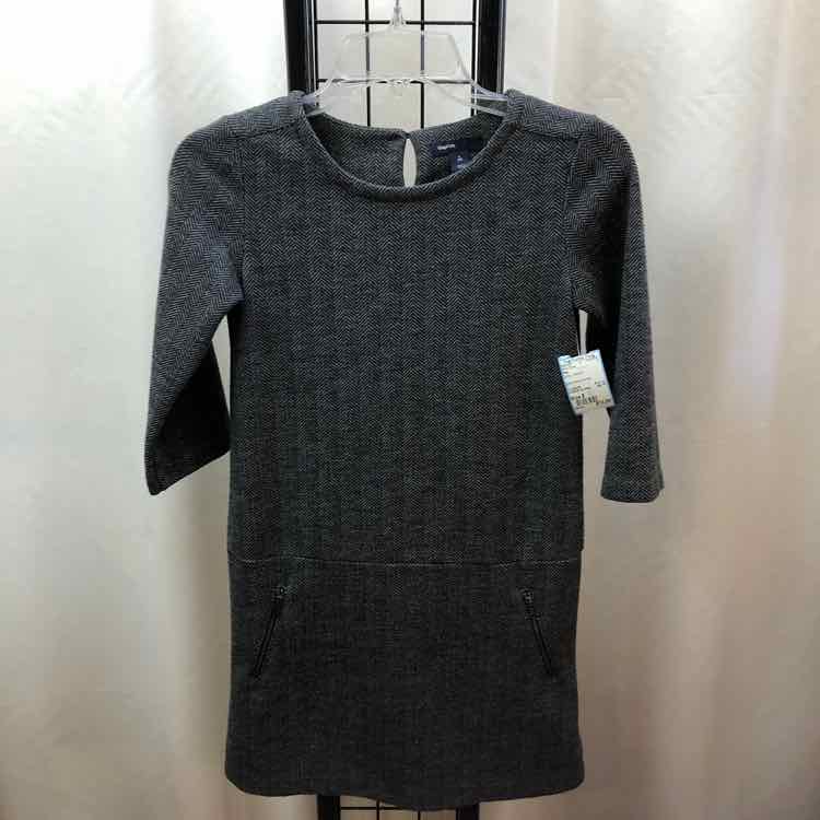 Gap Gray Chevron Child Size 10 Girl's Dress