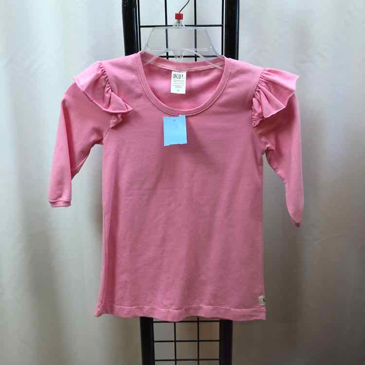 K. Pea Pink Solid Child Size 6 Girl's Shirt