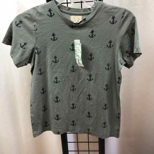 Peek Green Patterned Child Size 8 Boy's Shirt
