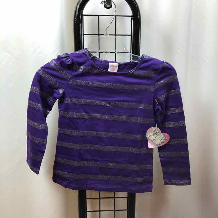 little miss attitude Pumpkin Stripe Child Size 6 Girl's Shirt
