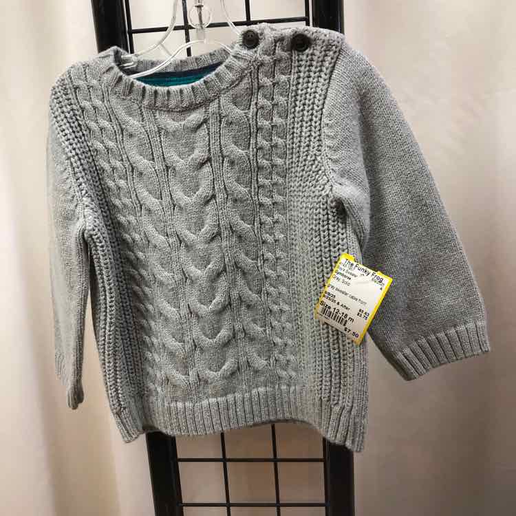 Gymboree Gray Solid Child Size 12-18 m Boy's Sweater