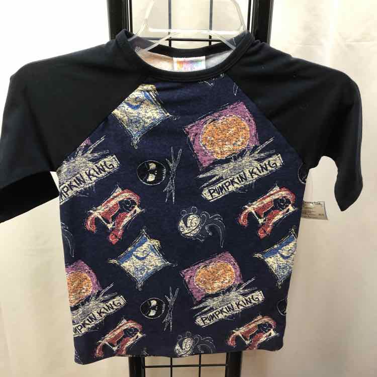 Lularoe Navy Halloween Child Size 6 Girl's Shirt