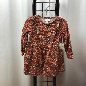 Cat & Jack Rust Floral Child Size 2 Girl's Dress