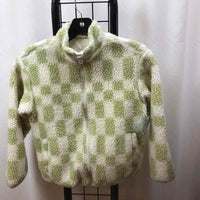 Cat & Jack Lime Green Checkered Child Size 6/6X Girl's Sweatshirt