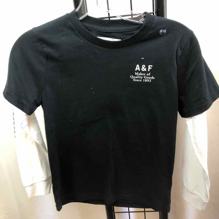 Abercrombie Black Logo Child Size 9/10 Boy's Shirt