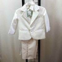 White Solid Child Size 12 m Boy's Tuxedo