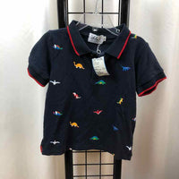 Lola and the boys Navy Dinosaurs Child Size 4/5 Boy's Shirt