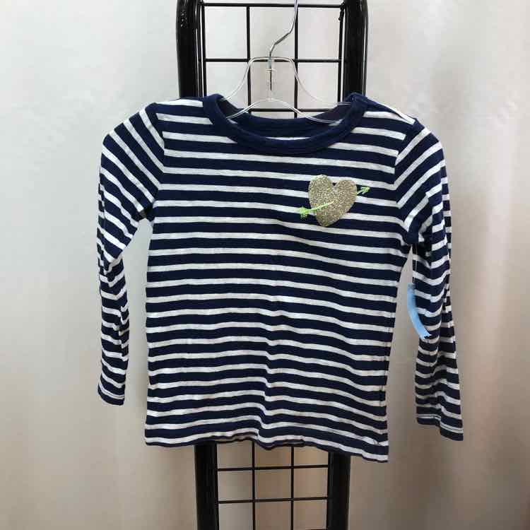 Crew Cuts Navy Stripe Child Size 4/5 Girl's Shirt