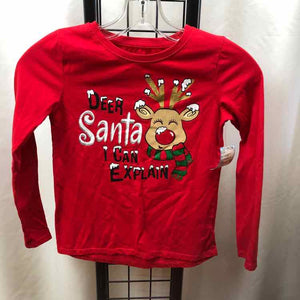 Red Christmas Child Size 7/8 Girl's Shirt