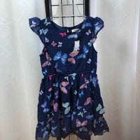 BeeBay Navy Patterned Child Size 5 Girl's Dress