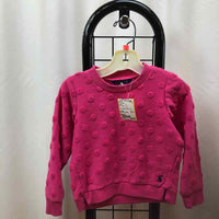 Joules Original Pink Dotted Child Size 2 Girl's Sweatshirt