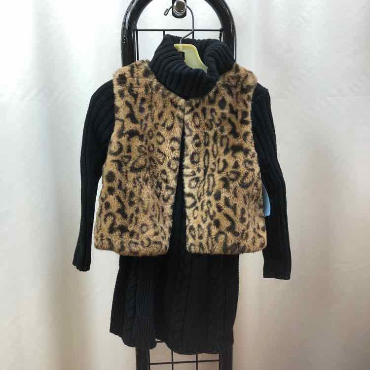 Rachel Zoe Black Solid Child Size 3 Girl's Dress