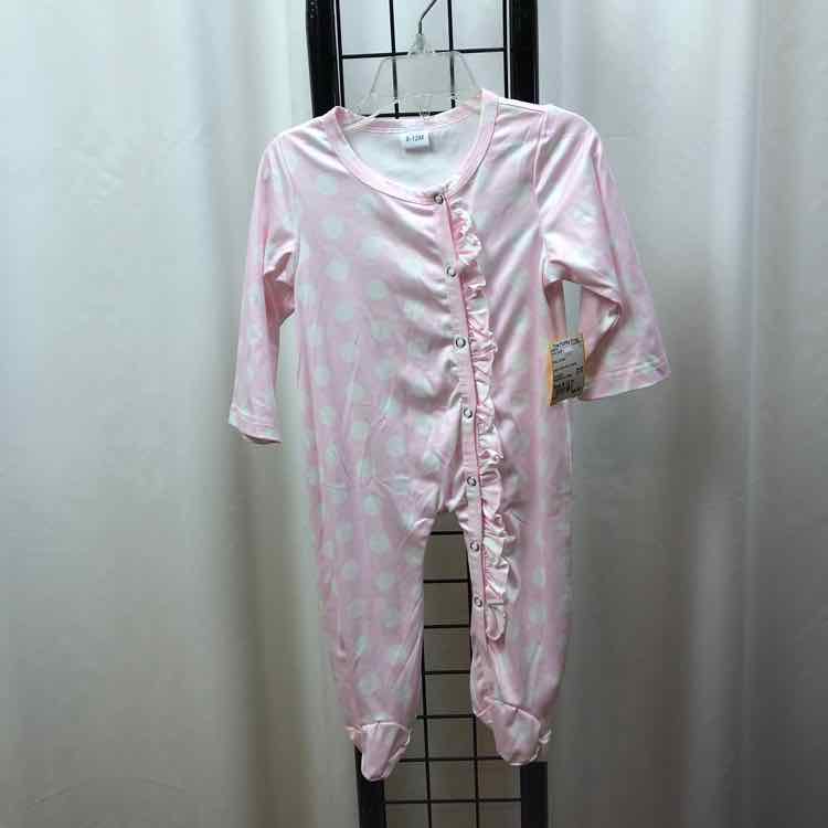 Pink Dotted Child Size 9-12 m Girl's Outfit