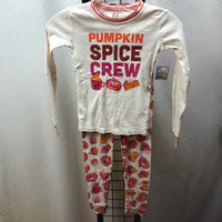 Children's Place White Graphic Child Size 6X/7 Girl's Pajamas