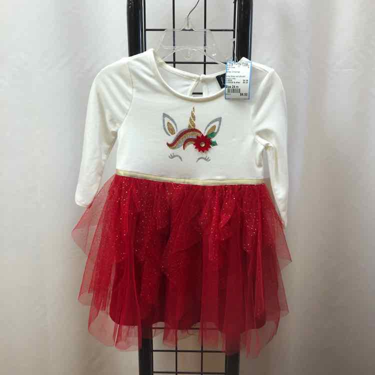 Lilt White Christmas Child Size 24 m Girl's Dress
