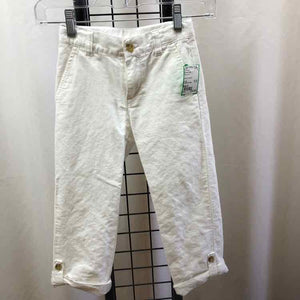 Janie and Jack White Solid Child Size 6 Boy's Pants