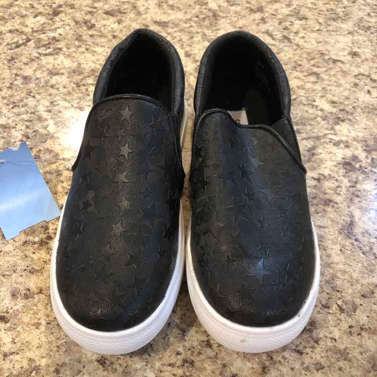 Steve Madden Black Stars Child Size 1 Girl's Shoes