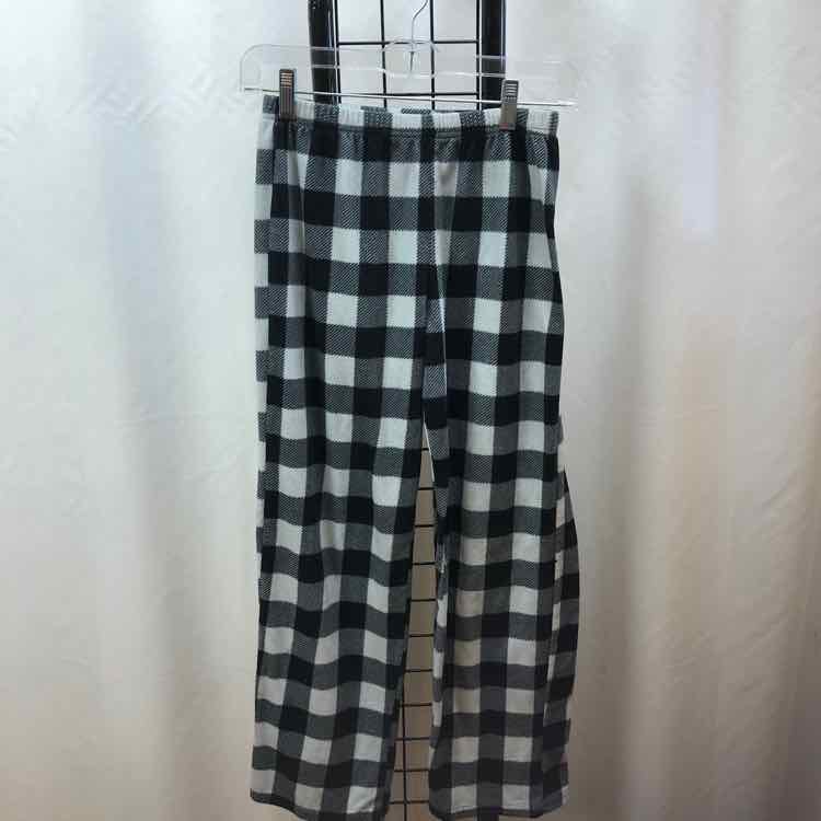 Wonder Shop Black Checkered Child Size 12 Girl's Pajamas
