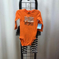 Carter's Orange Halloween Child Size 9 m Girl's Outfit