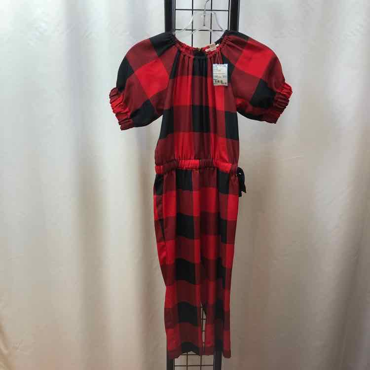 Crew Cuts Red Checkered Child Size 7 Girl's Outfit